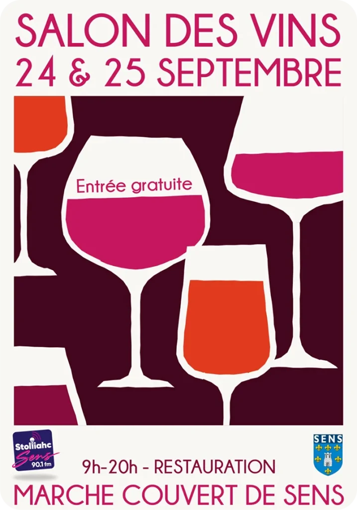 Salon des Vins 24 et 25 septembre 2026 au Marché Couvert de Sens